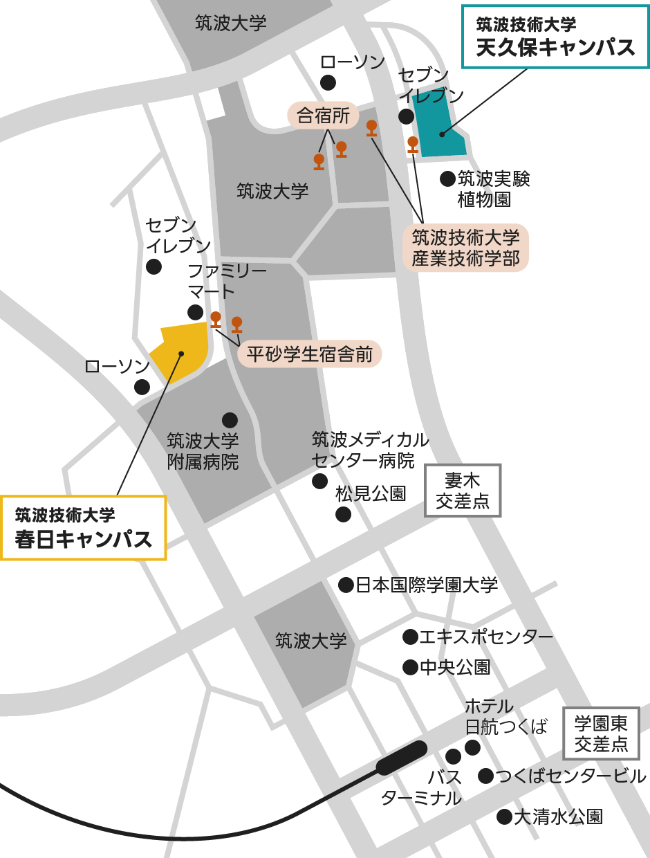 画像：アクセスマップ 詳細は後述
